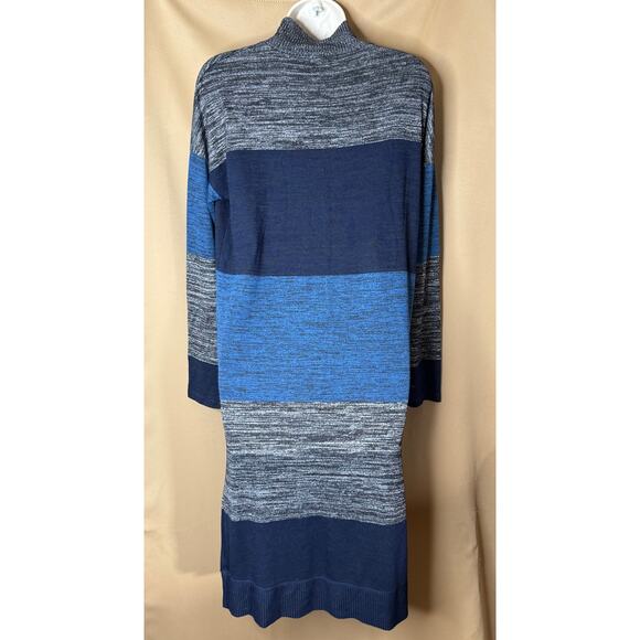 Rag & Bone Striped Bowery Turtleneck Dress M - Picture 10 of 12